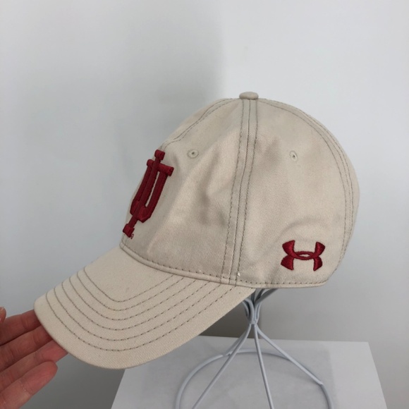 Under Armour Mens IU Indiana University Baseball Cap One Size Adjustable Cotton - Picture 4 of 13